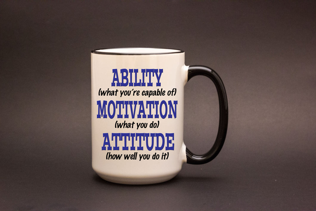 Ability Motivation Attitude Personalized MUG