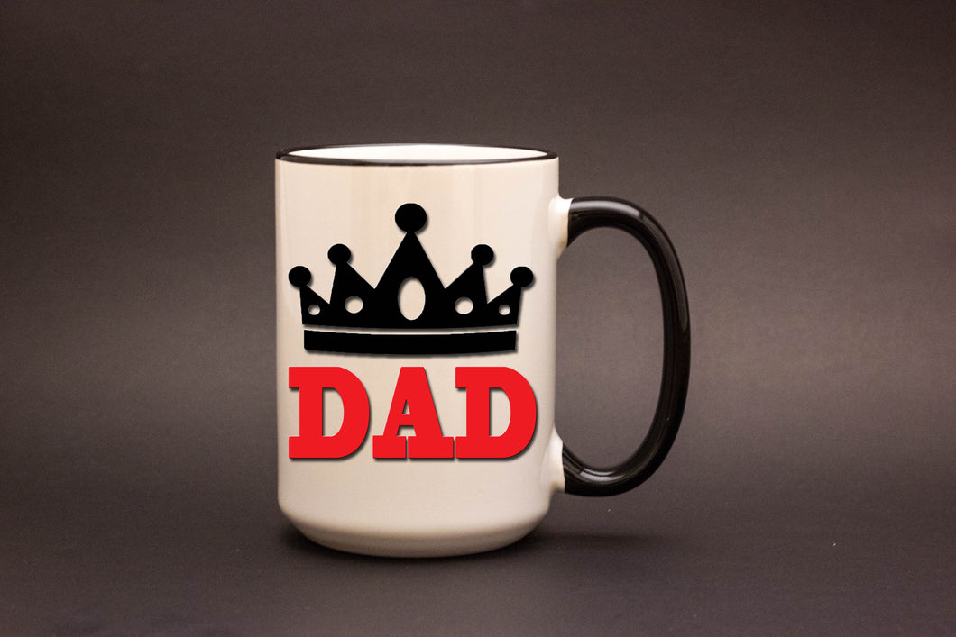 Dad (with Crown) Personalized MUG