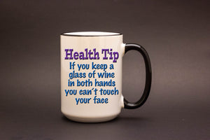 Health Tip: If You Keep a Glass of Wine in Both Hands..