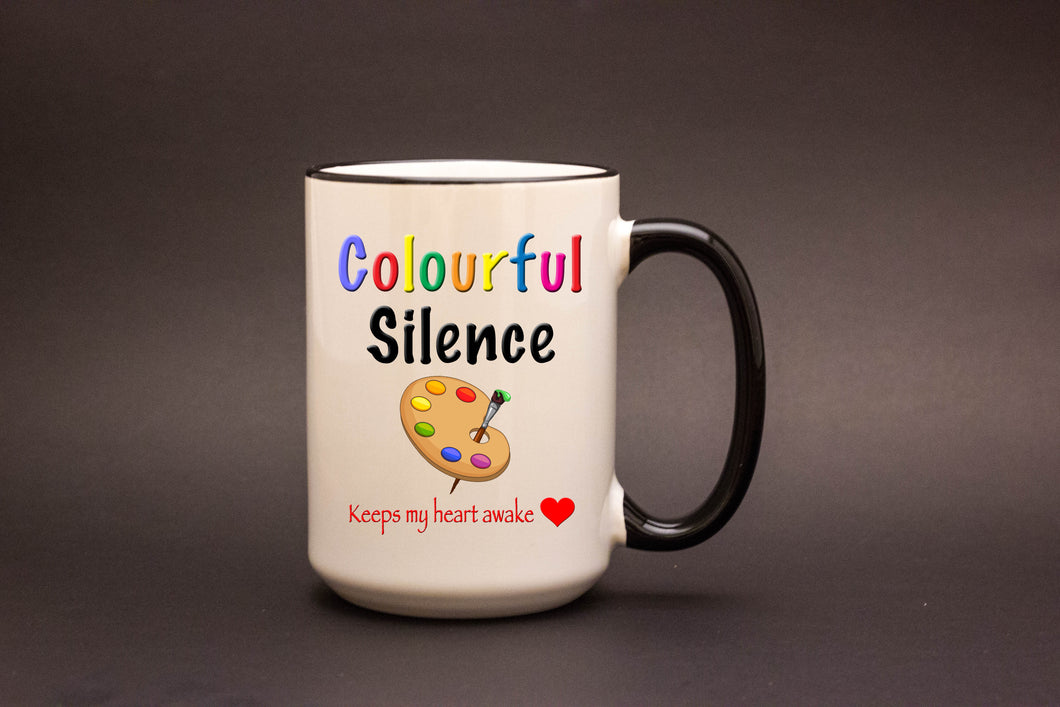 Colourful Silence Personalized MUG